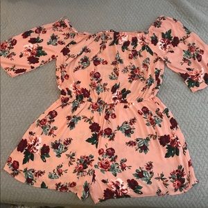 3X Charlotte Russe Floral Romper